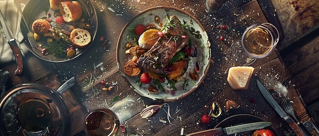 Immagini avvincenti di piatti gourmet