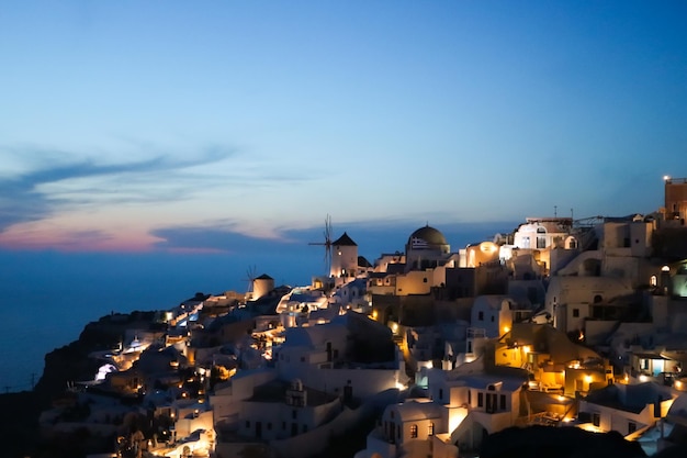 Immagini del paesaggio di Oia, Santorini