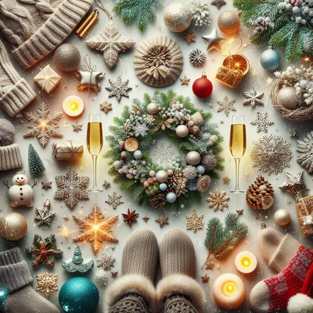 immagini delle celebrazioni invernali e di Capodanno