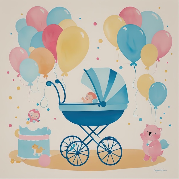 Immagini di download gratuito di clipart con motivo a colori pastello per neonati
