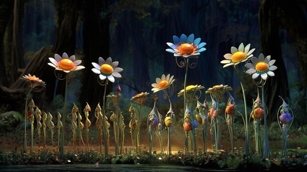 immagini di fiori colorati fotografia ad alta definizione carta da parati creativa