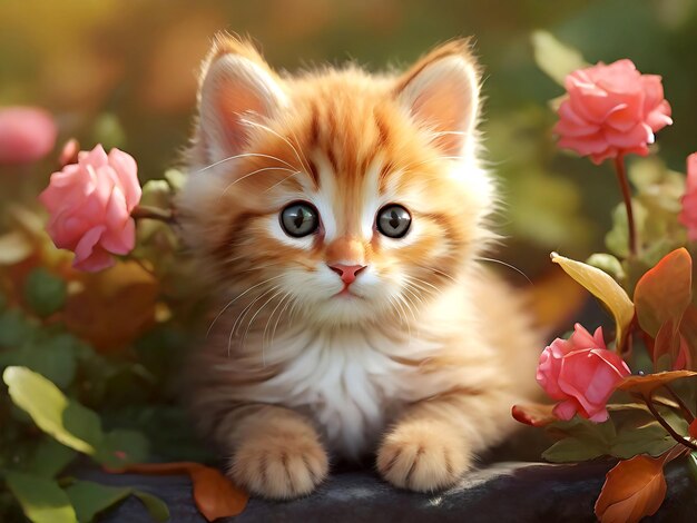 Immagini di gatti carini generate dall'AI