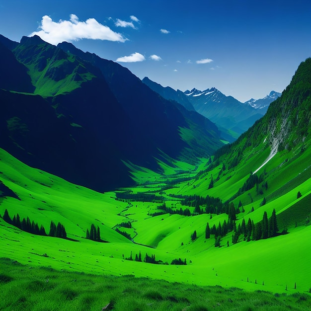 immagini di paesaggi con montagne verdi bellissime montagne paesaggio alberi verdi sopra le montagne