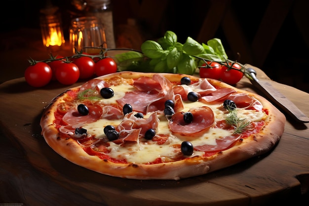 Immagini di pizza gourmet italiana