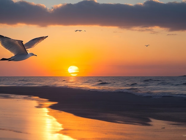 Immagini di sfondo del tramonto naturale astratto