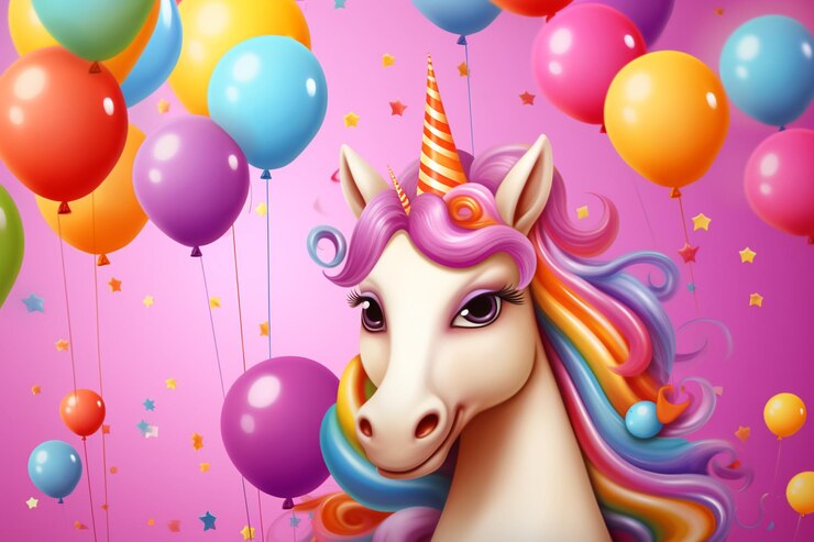 Foto immagini di sfondo di cartoni animati unicorn