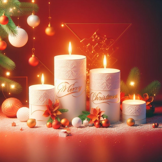 Immagini di sfondo di Natale Felice sfondo di candele di Natale Felice
