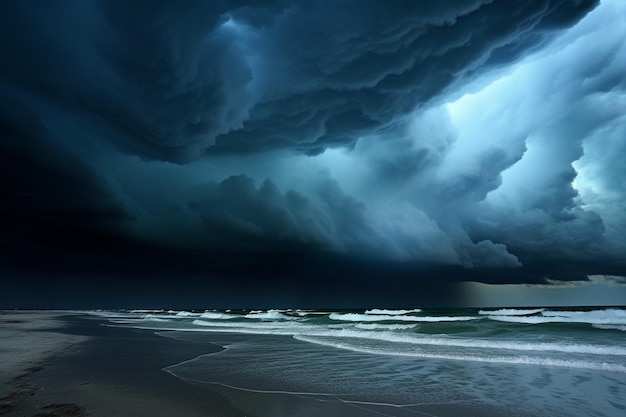 Immagini drammatiche di onde tempestose che si schiantano contro le barriere costiere