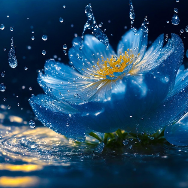 Immagini generate dall'AI di Water Flower