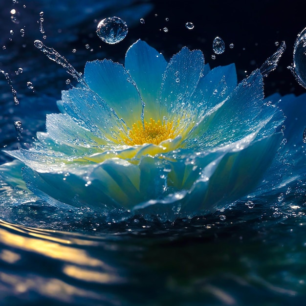 Immagini generate dall'AI di Water Flower