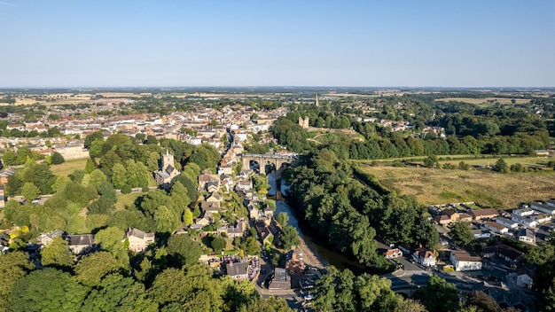 Immagini panoramiche scattate con un drone nel North Yorkshire