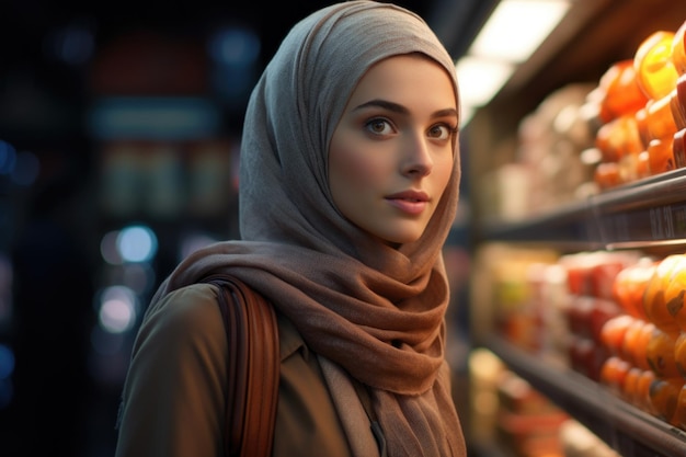 Immagini vibranti dello stile di vita islamico Abbigliamento culturalmente autentico un viaggio visivo attraverso le tradizioni della spiritualità e i legami della comunità hijab burka