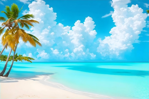 Immergiti nella bellezza di un paradiso tropicale fotorealistico generato utilizzando l'IA