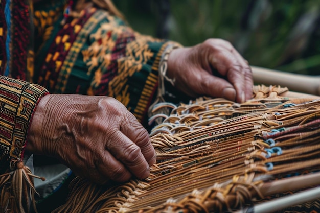 Imparare l'arte della tradizionale tessitura maori creatin generative ai