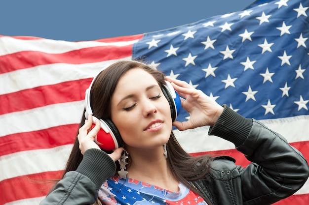 Imparare la lingua inglese americana ragazza