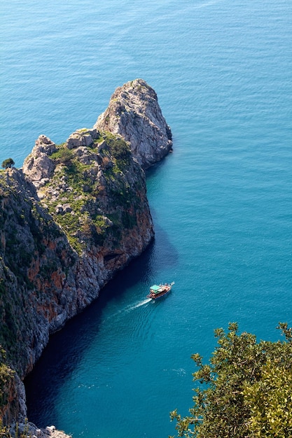 Imponente scogliera sulla costa turca