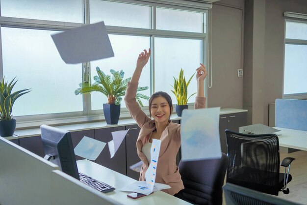 Imprenditrice il lavoro è stato completato con successo