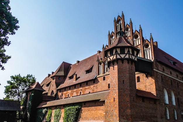 Impressionante complesso di castelli gotici medievali - Castello di Malbork, Polonia.