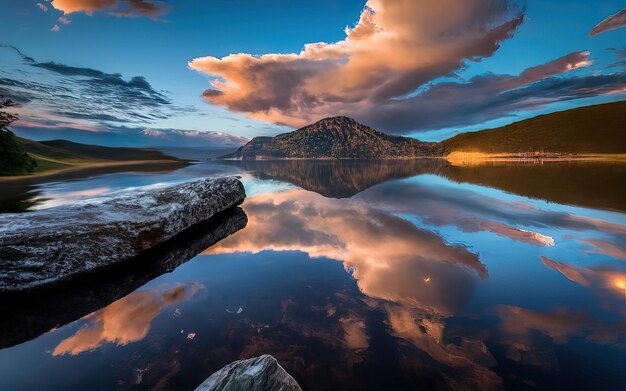 Impressionante paesaggio del pianeta Terra