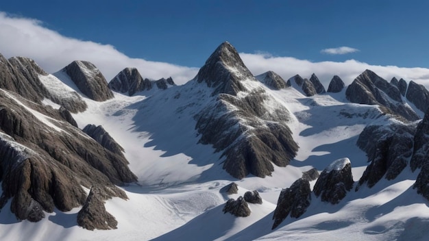 Impressionanti montagne ad alto contrasto in una straordinaria risoluzione di 8K