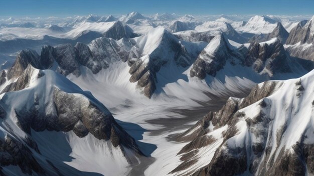 Impressionanti montagne ad alto contrasto in una straordinaria risoluzione di 8K