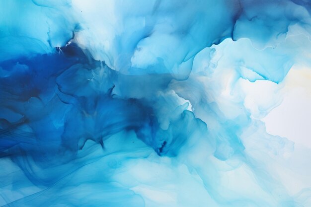 Impressioni vibranti Esplorando la vista ravvicinata di un affascinante dipinto astratto blu