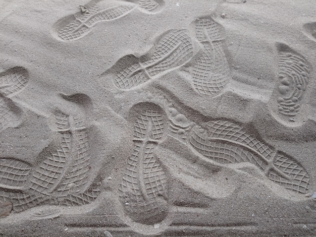 Impronta sulla sabbia