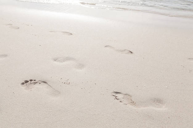 Impronte sulla spiaggia