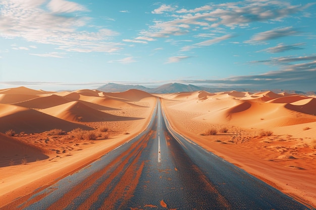 In mezzo alla desolazione del deserto un solitario roa generativo ai