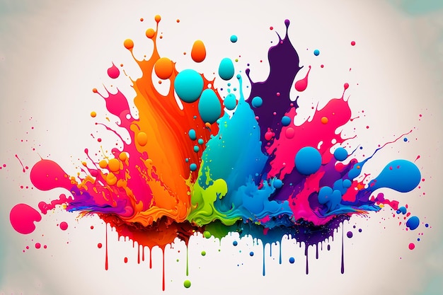 In questa illustrazione è mostrata una spruzzata di vernice colorata.