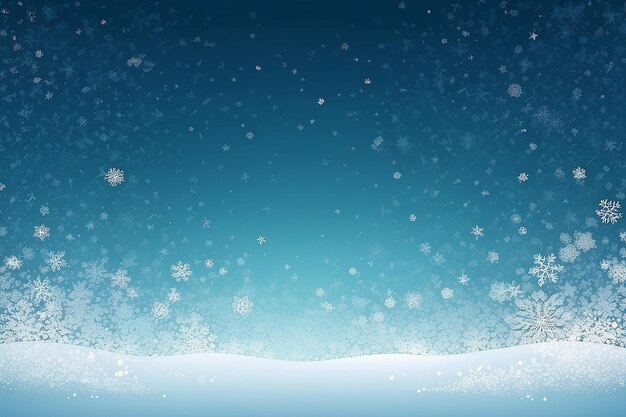 Incantevole tempesta di neve Teal Blue febbraio sfondo vettoriale