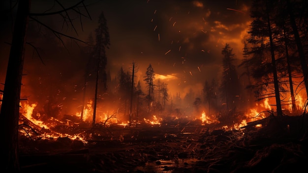 Incendi boschivi Riscaldamento globale catastrofe ecologica