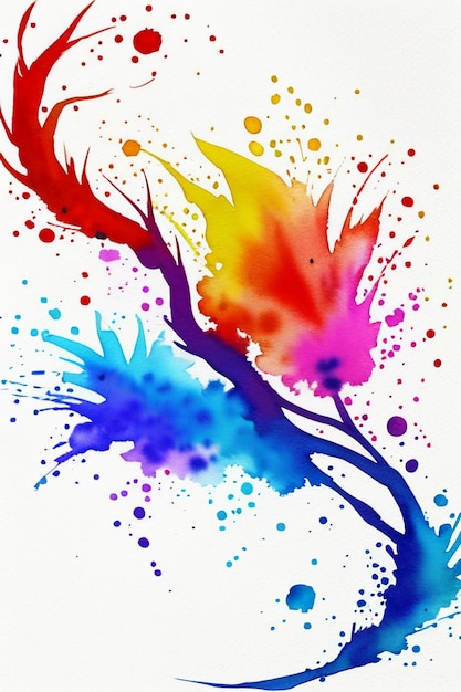 Inchiostro cinese dell'inchiostro dell'acquerello stile colorato creativo astratto carta da parati sfondo inchiostro splash