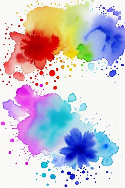 Inchiostro cinese dell'inchiostro dell'acquerello stile colorato creativo astratto carta da parati sfondo inchiostro splash