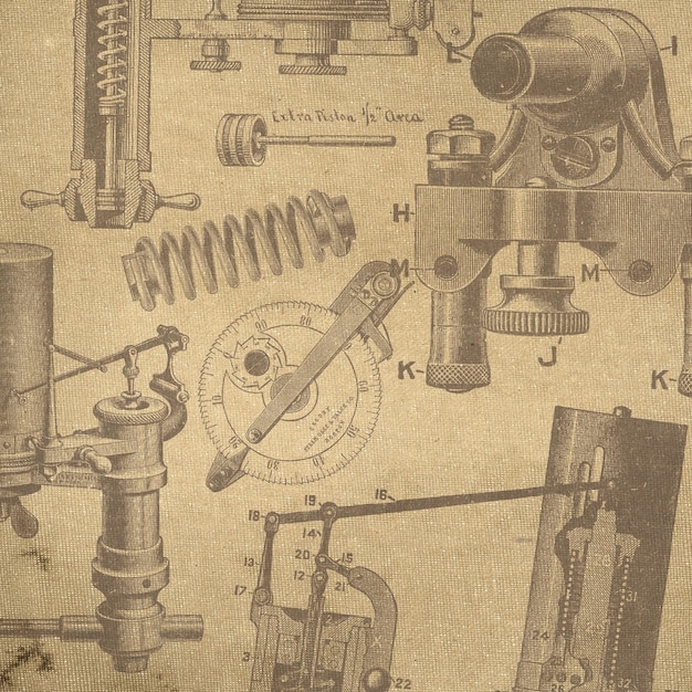 Inchiostro industriale carta digitale sfondo vecchio vintage