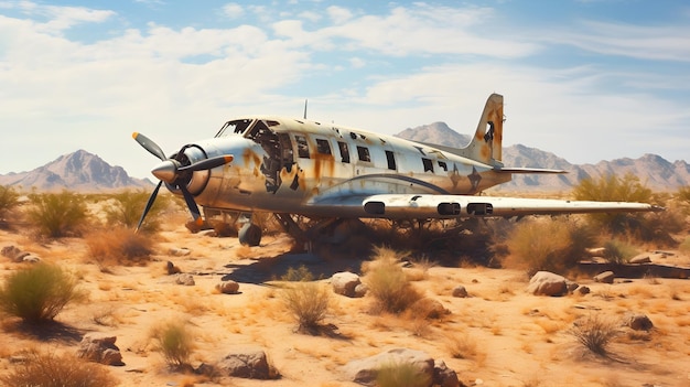 Incidente aereo e rotto nel deserto