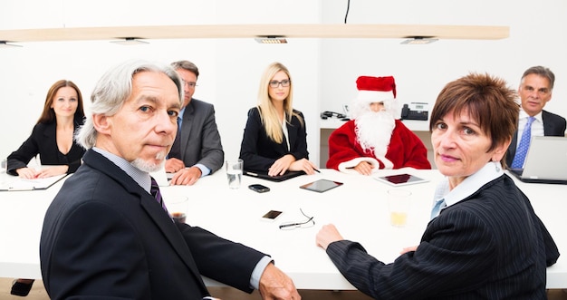 Incontro d'affari con Babbo Natale.