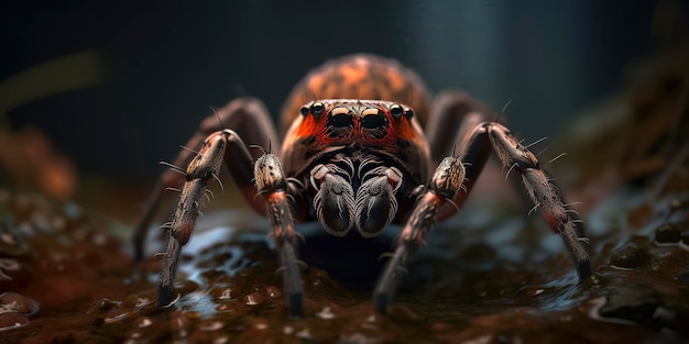 Incredibile fotografia macro di un ragno da vicino