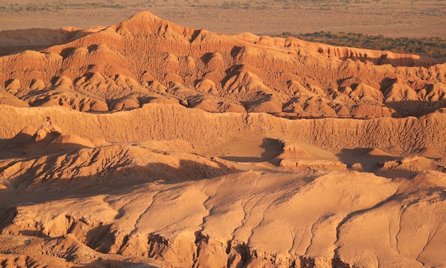 Incredibile paesaggio prima del tramonto della Valle de la Luna nel deserto di Atacama Cile settentrionale