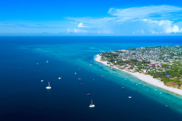 Incredibile vista a occhi di uccello a Zanzibar