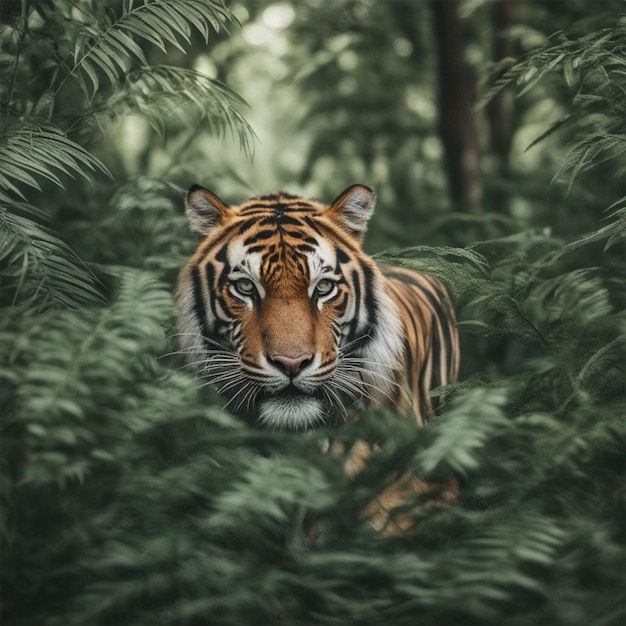 Incredibili tigri del Bengala nella natura carta da parati