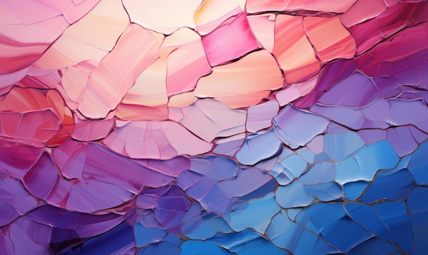 Incrinato colorato muro dipinto texture di sfondo IA generativa