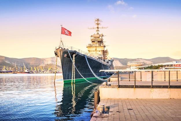 Incrociatore Mikhail Kutuzov Porto del Mar Nero Territorio di Krasnodar Novorossijsk