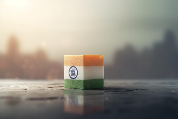 India Independence Day celebrato il 15 agosto per celebrare l'anniversario dell'indipendenza dalla Gran Bretagna e la nascita di un nuovo stato sovrano in questo giorno nel 1947 bandiera dell'India Generative AI