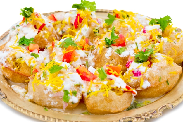 Indiano Chaat indiano dolce e speziato Dahi Puri