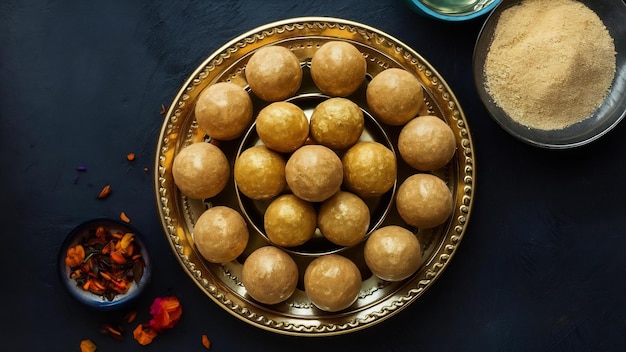 Indiano dolce motichoor laddoo