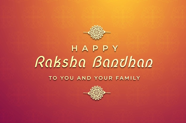 Indiano felice raksha bandhan festival striscione o poster rakhi