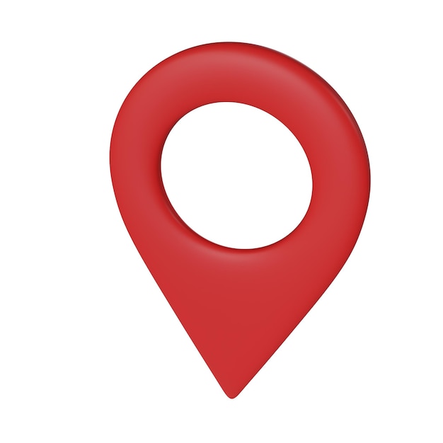 Indicatore di posizione rosso Gps pin rosso