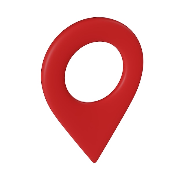 Indicatore di posizione rosso Gps pin rosso