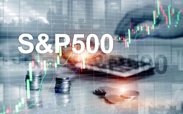 Indice del mercato azionario americano SP 500 SPX Trading finanziario Concetto di business